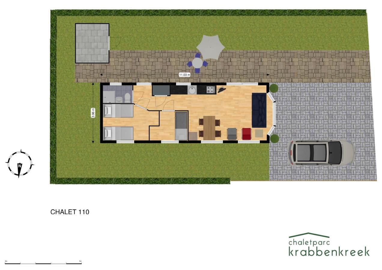 Chaletparc Krabbenkreek Zeeland - Chalet 110 Sint Annaland Exterior foto